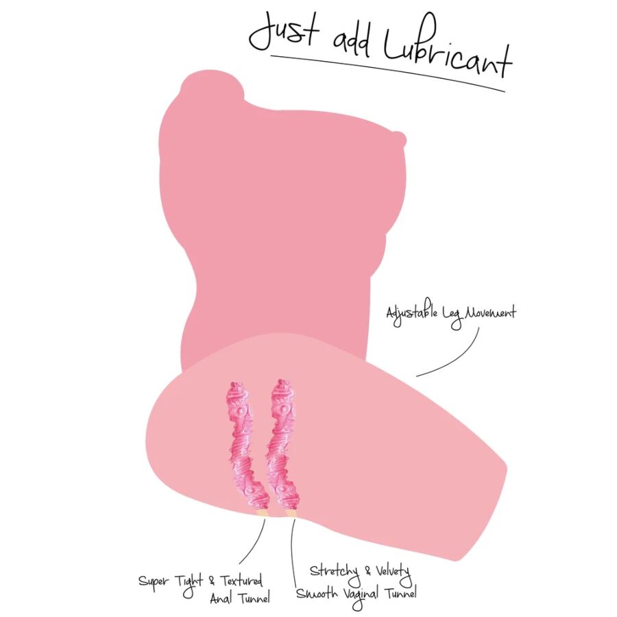 Torso masturbador hiperrealista de doble entrada — HIDDEN DESIRE
