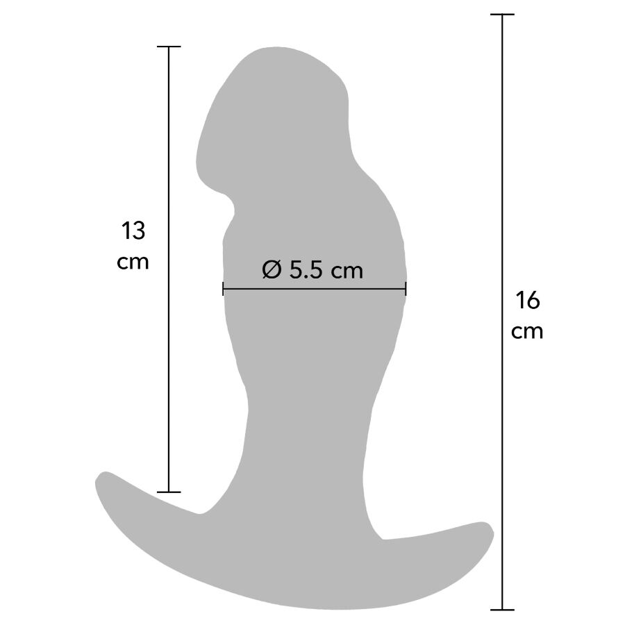 Plug anal réaliste Inferno 16 cm — HIDDEN DESIRE