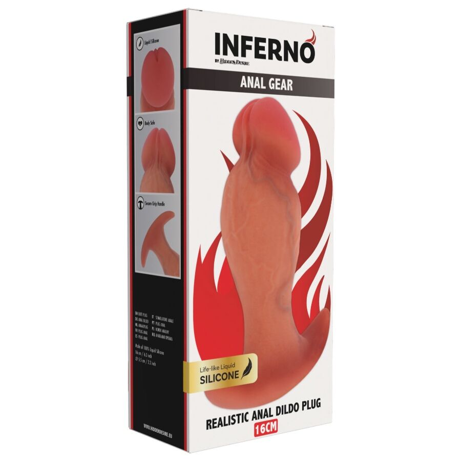 Plug anal réaliste Inferno 16 cm — HIDDEN DESIRE