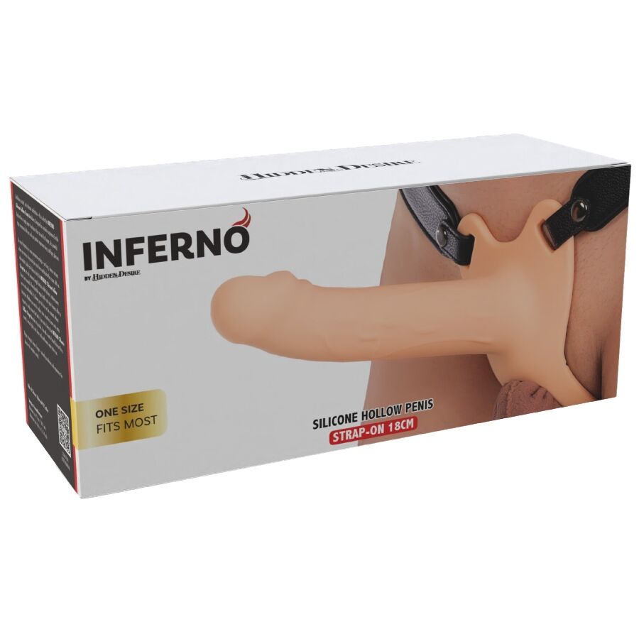 Manchon pénien hyperréaliste de 18 cm avec harnais ajustable — HIDDEN DESIRE