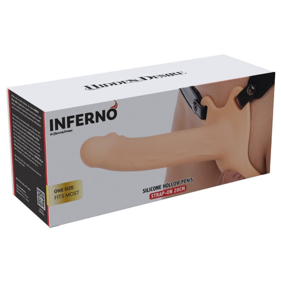 Manchon pénien avec harnais Inferno 20 cm — HIDDEN DESIRE