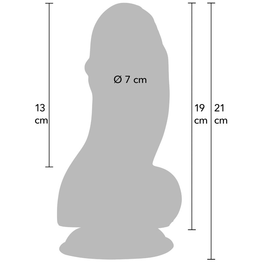 Gode volumineux incurvé Fat Boys 19 cm — HIDDEN DESIRE