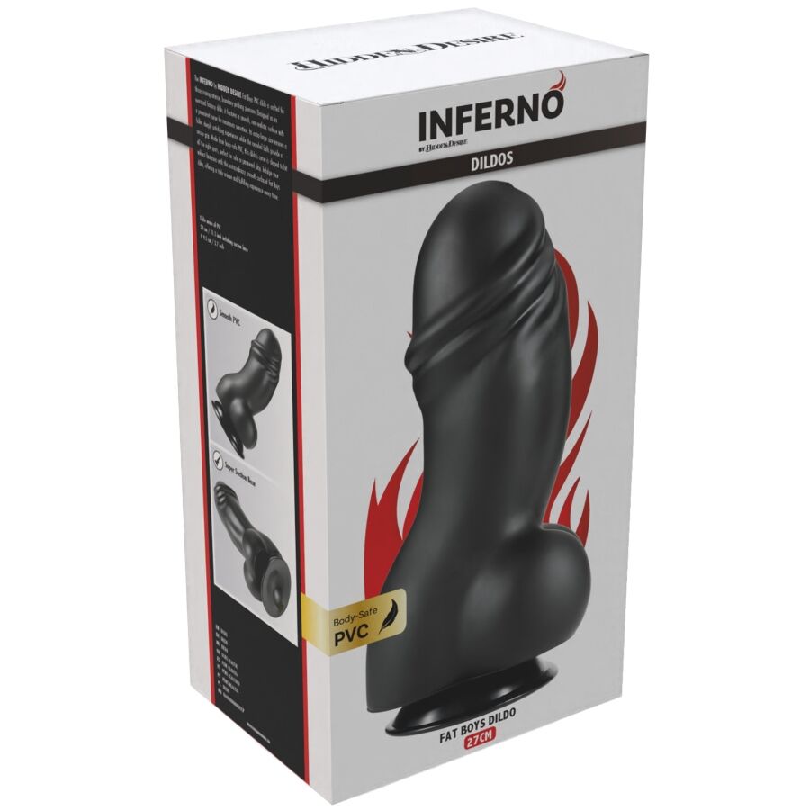 Gode massif courbé Inferno 27 cm — HIDDEN DESIRE