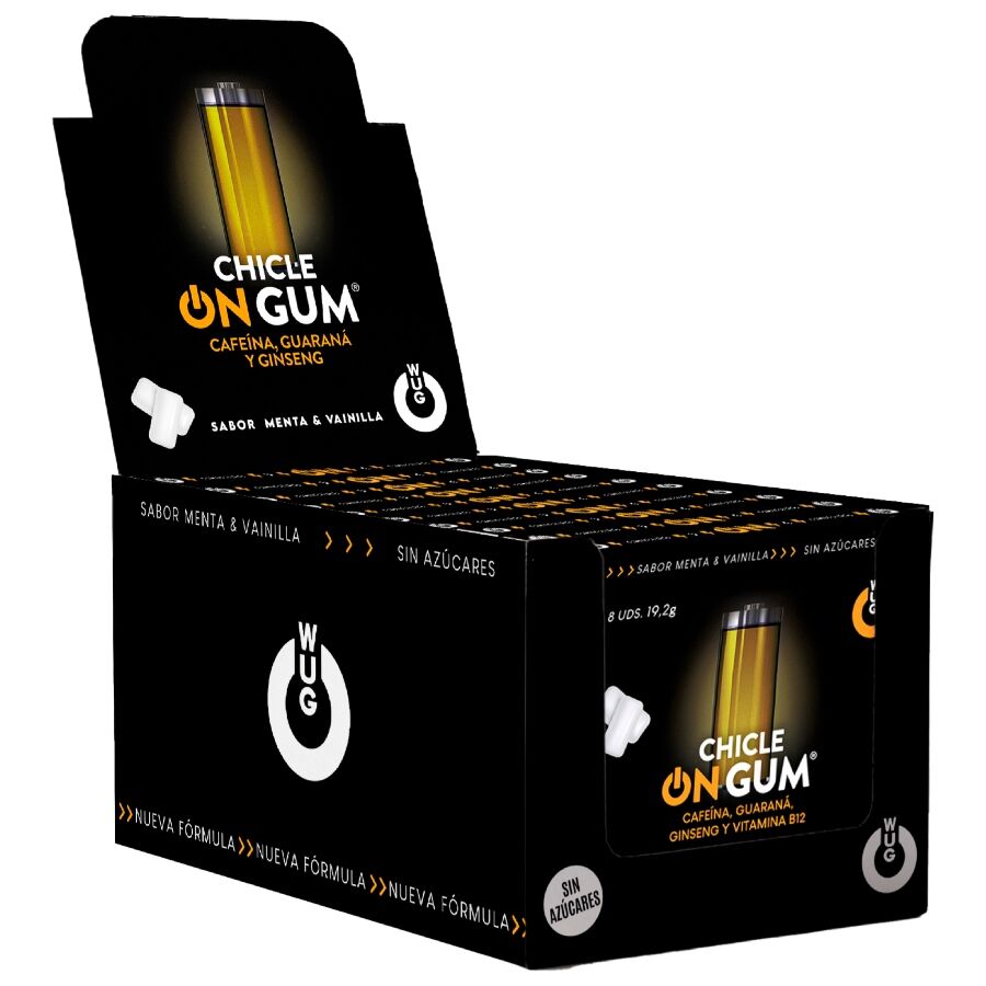 Gommes énergisantes caféine, ginseng, guarana — WUG GUM