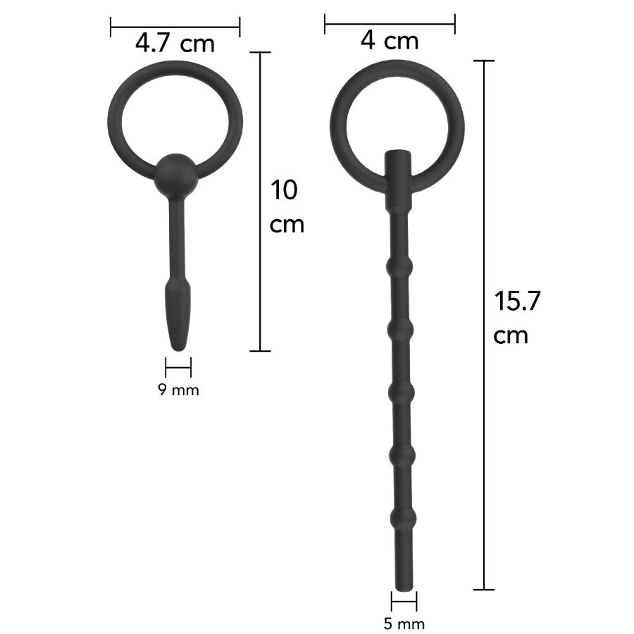Duo de plugs urétraux extrême avancé — HIDDEN DESIRE