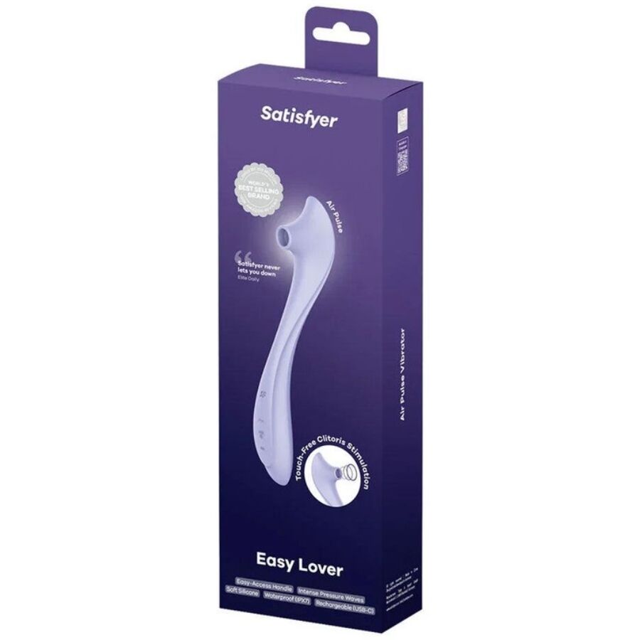 Stimulateur vibrant à pulsations d'air double action — SATISFYER AIR PULSE