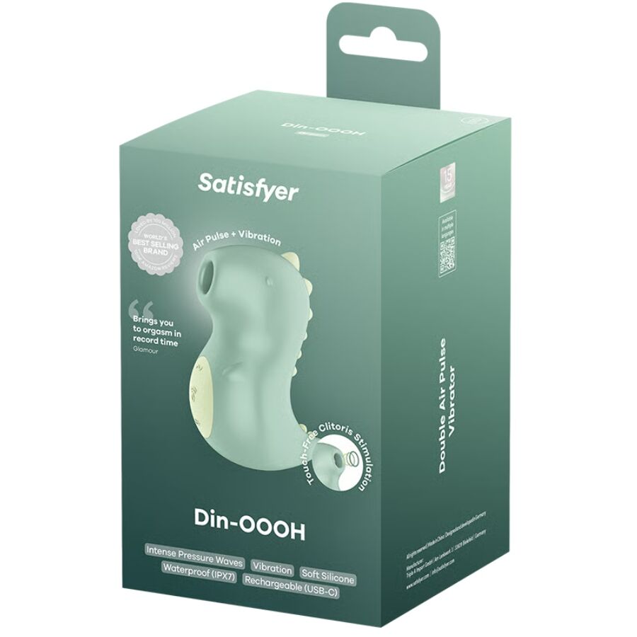 Stimulateur clitoridien air pulse et vibrant Din-Oooh — Satisfyer Air Pulse