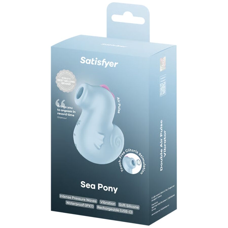 Stimulateur clitoridien à air pulsé et vibrations Sea Pony — SATISFYER AIR PULSE