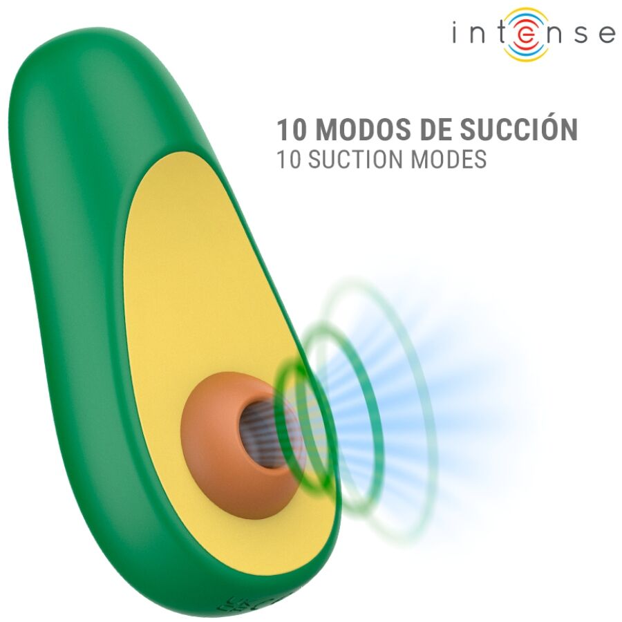 Stimulateur clitoridien à succion en forme d'avocat — INTENSE FUN TOYS