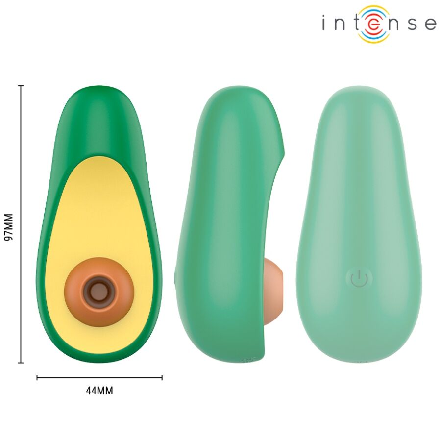 Stimulateur clitoridien à succion en forme d'avocat — INTENSE FUN TOYS