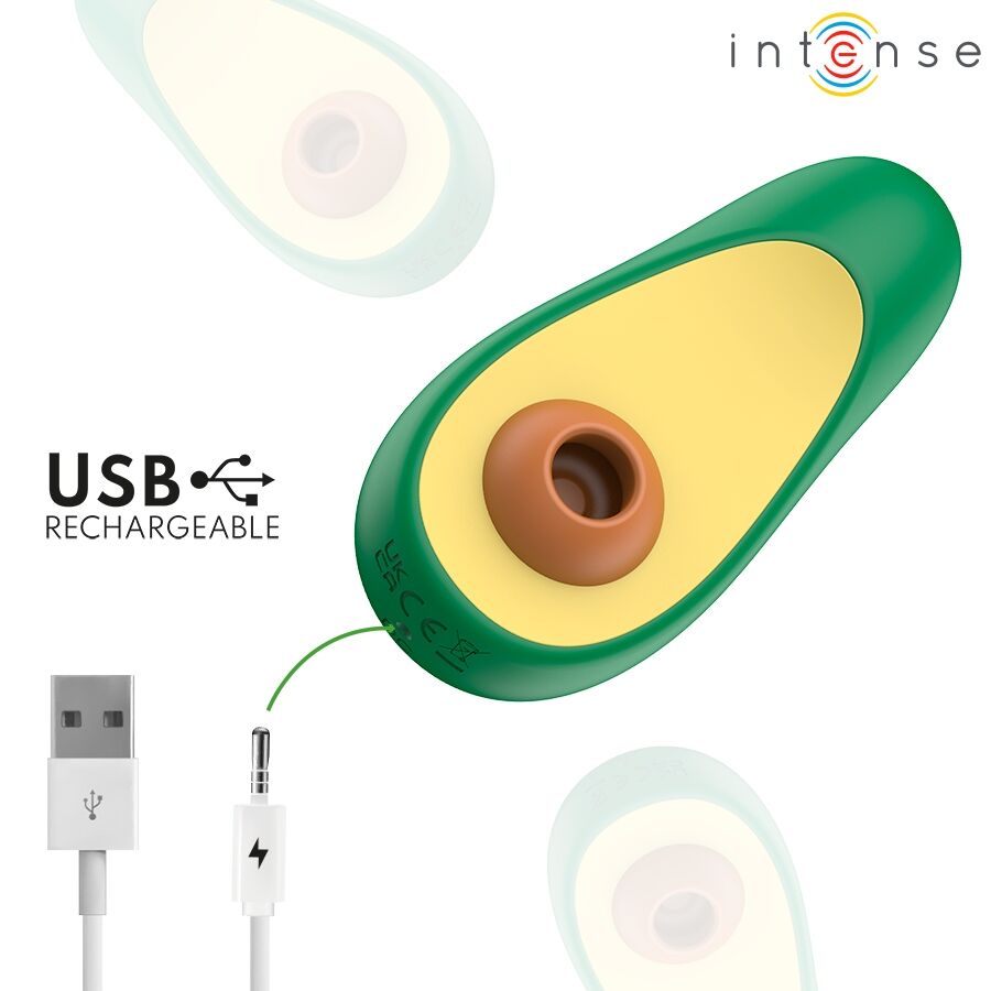 Stimulateur clitoridien à succion en forme d'avocat — INTENSE FUN TOYS