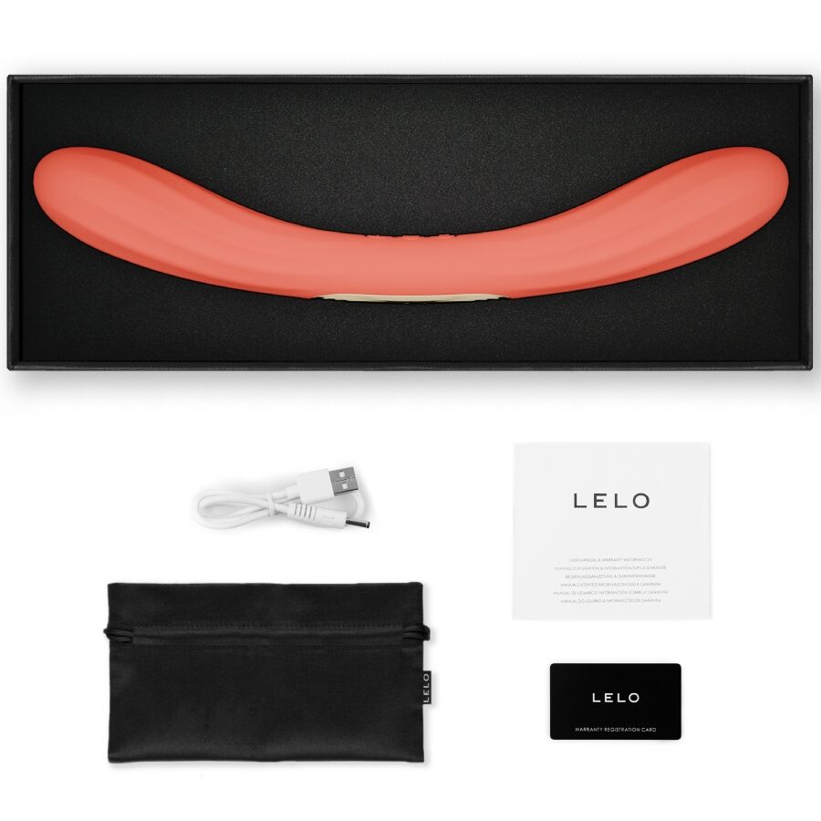Vibrateur double extrémité Boomerang rouge corail — LELO