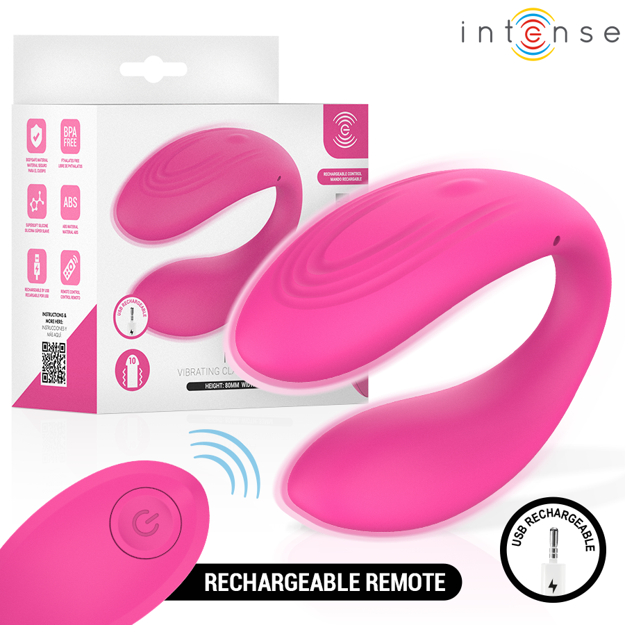 Stimulateur vibrant en forme de pince — INTENSE REMOTE CONTROL