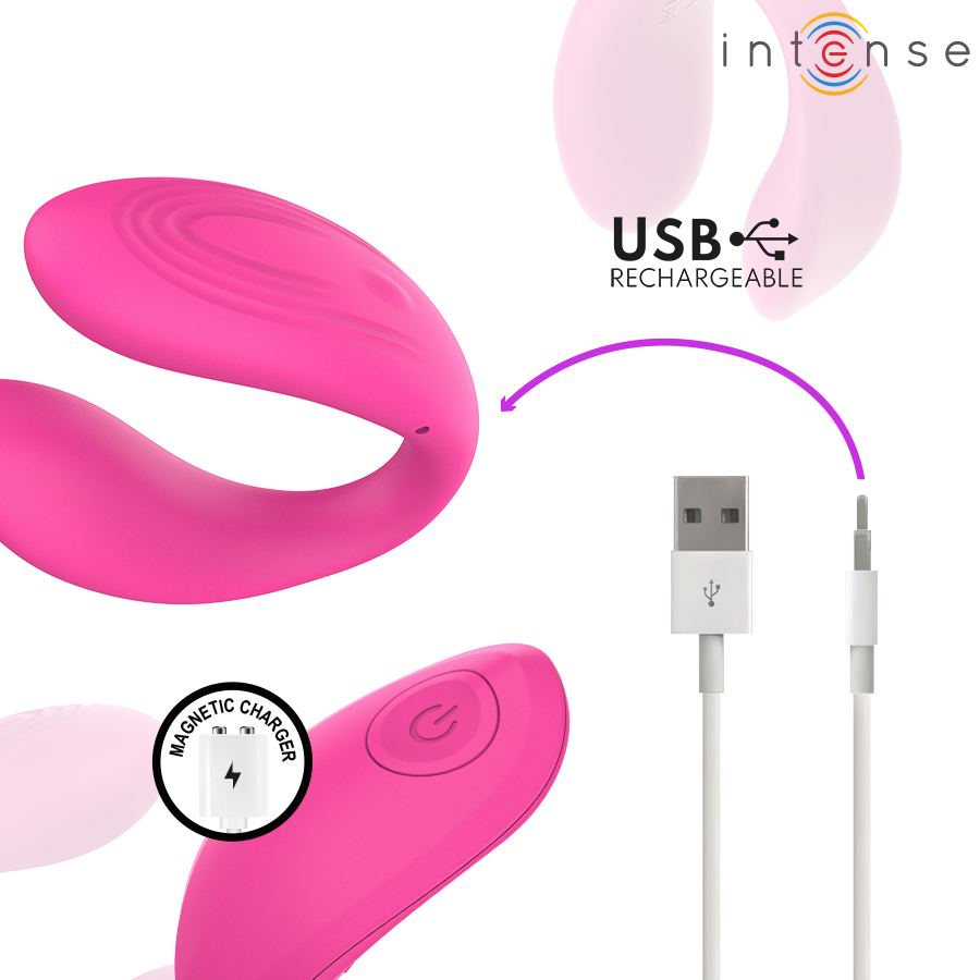 Stimulateur vibrant en forme de pince — INTENSE REMOTE CONTROL