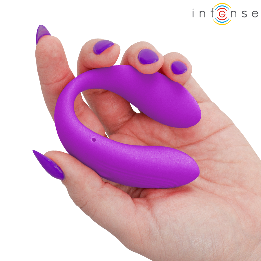 Stimulateur pince vibrante violet — INTENSE REMOTE CONTROL