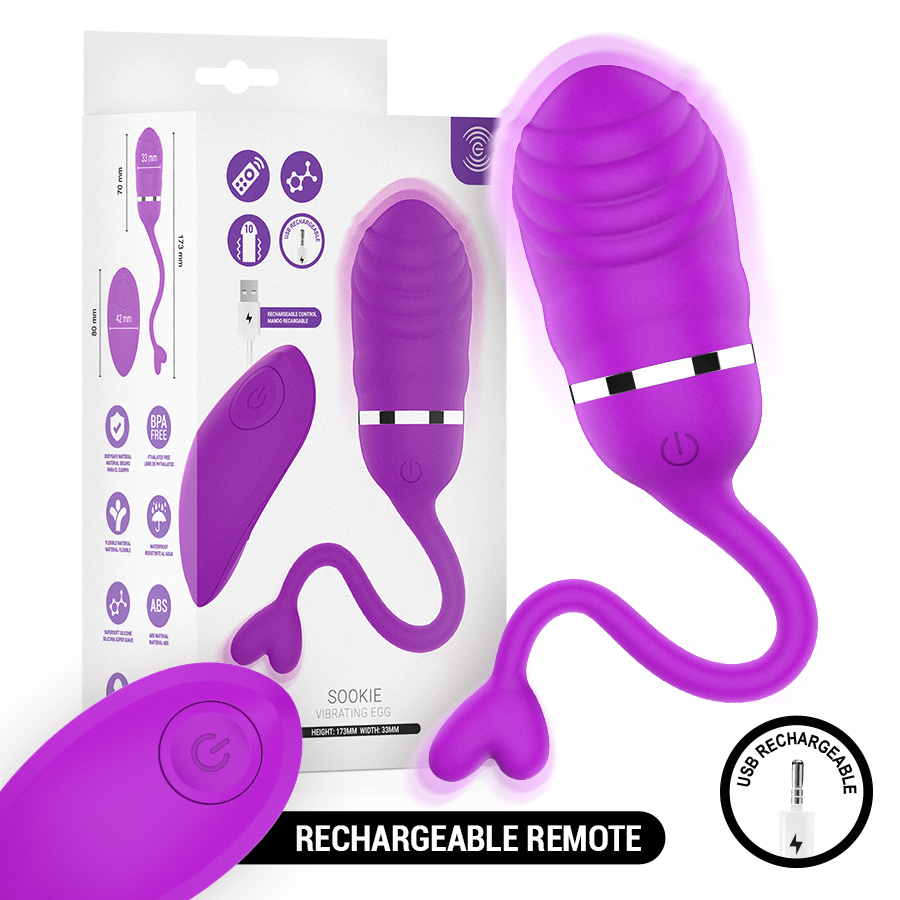 Œuf vibrant télécommandé violet — INTENSE REMOTE CONTROL