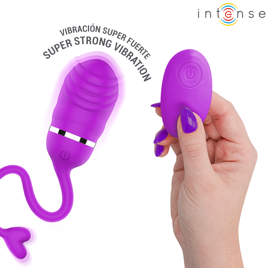 Œuf vibrant télécommandé violet — INTENSE REMOTE CONTROL