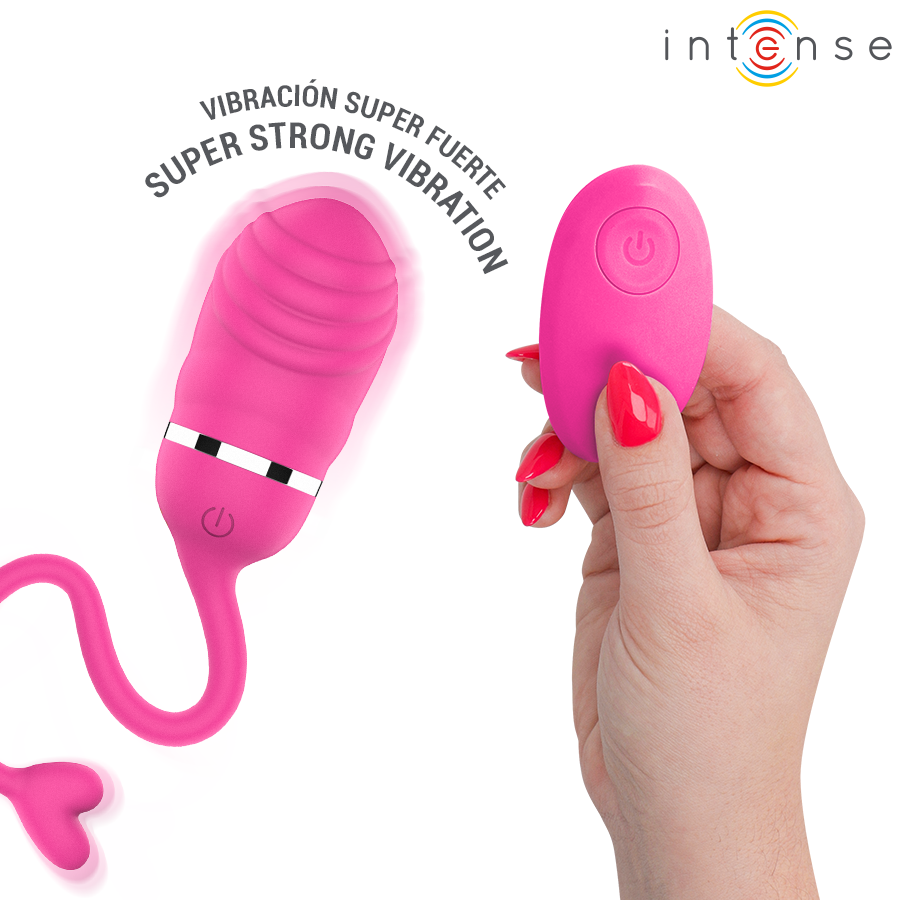 Œuf vibrant télécommandé rose — INTENSE REMOTE CONTROL