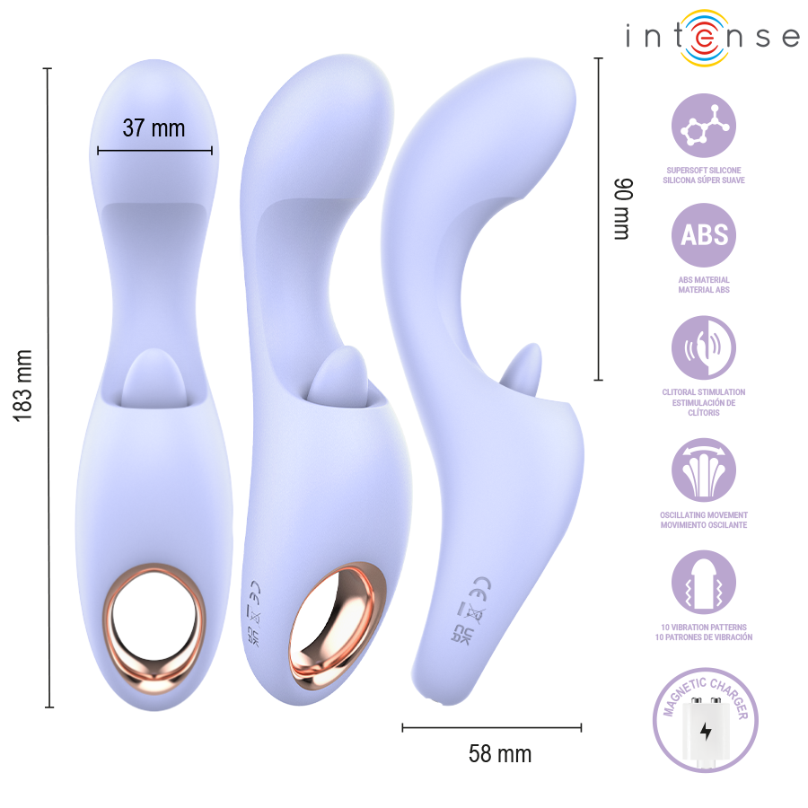 Stimulateur double stimulation Anya — INTENSE HIGH TECH