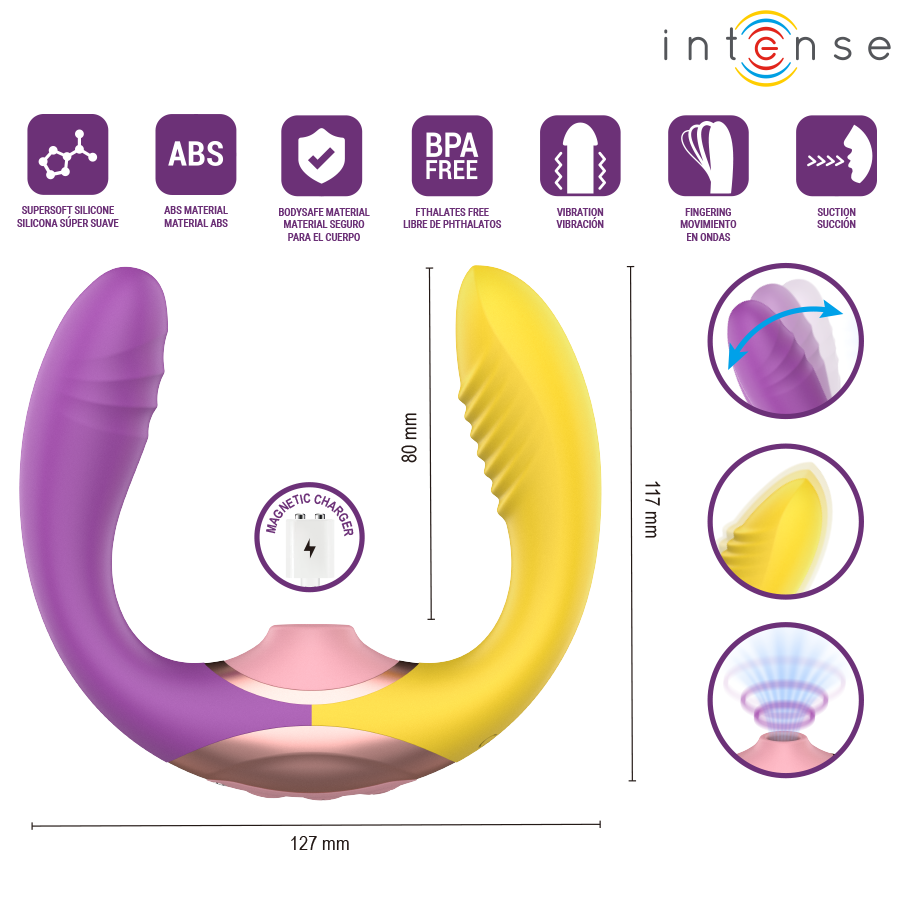 Stimulateur Willow 3 en 1 succion et vibration — INTENSE HIGH TECH