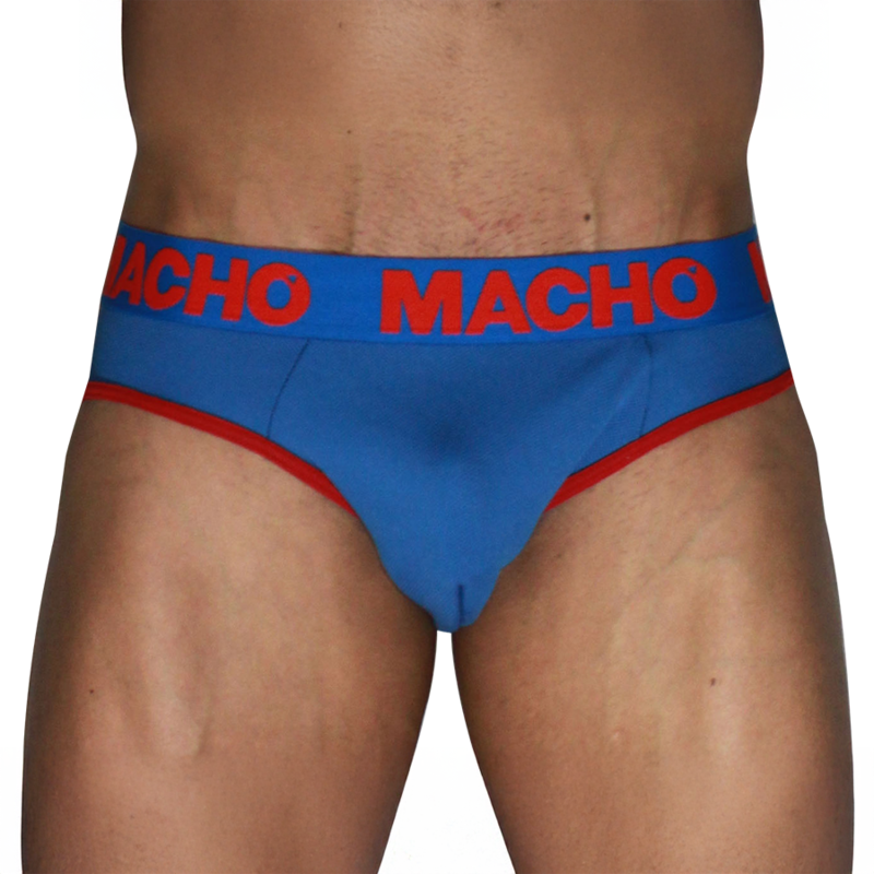 MACHO - MCH005 CLASSIC SLIP BLEU + ROUGE S