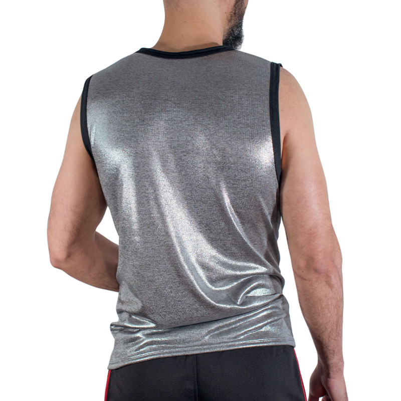 MACHO - T-SHIRT À PAILLETTES FINES L/XL