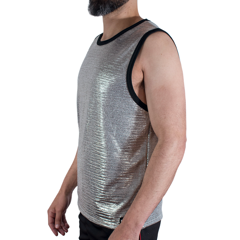 MACHO - T-SHIRT À PAILLETTES FINES S/M
