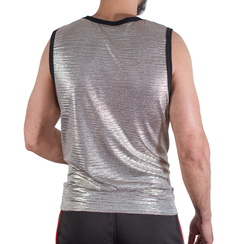 MACHO - T-SHIRT À PAILLETTES FINES S/M