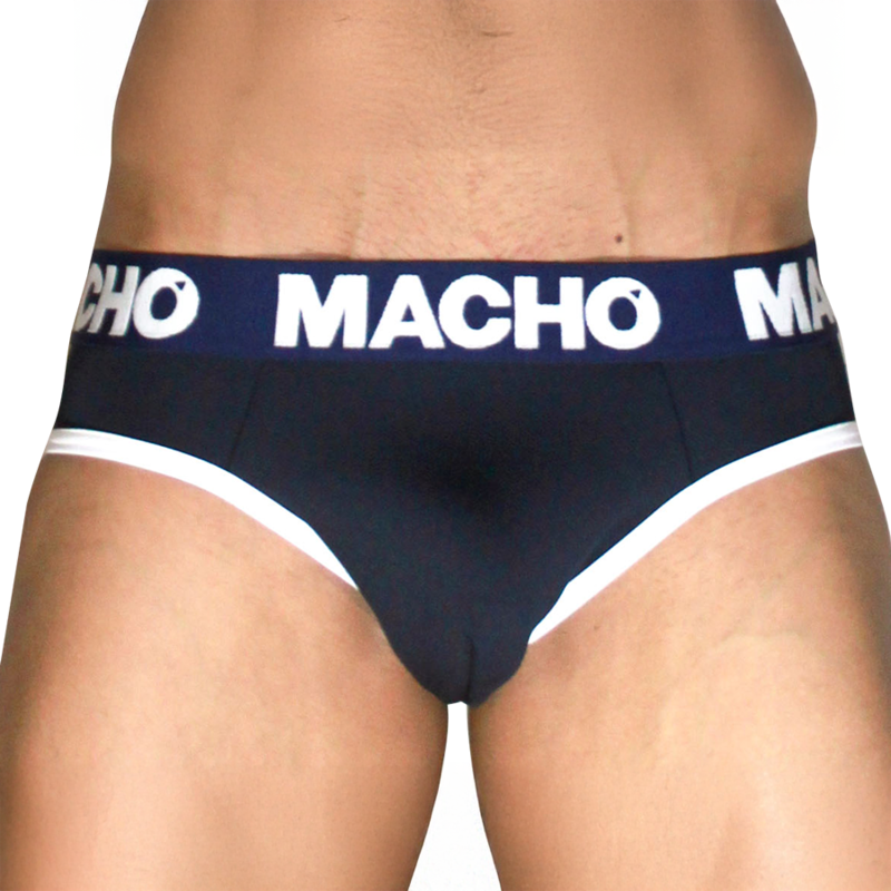 MACHO - MCH008 Slip classique bleu marine L