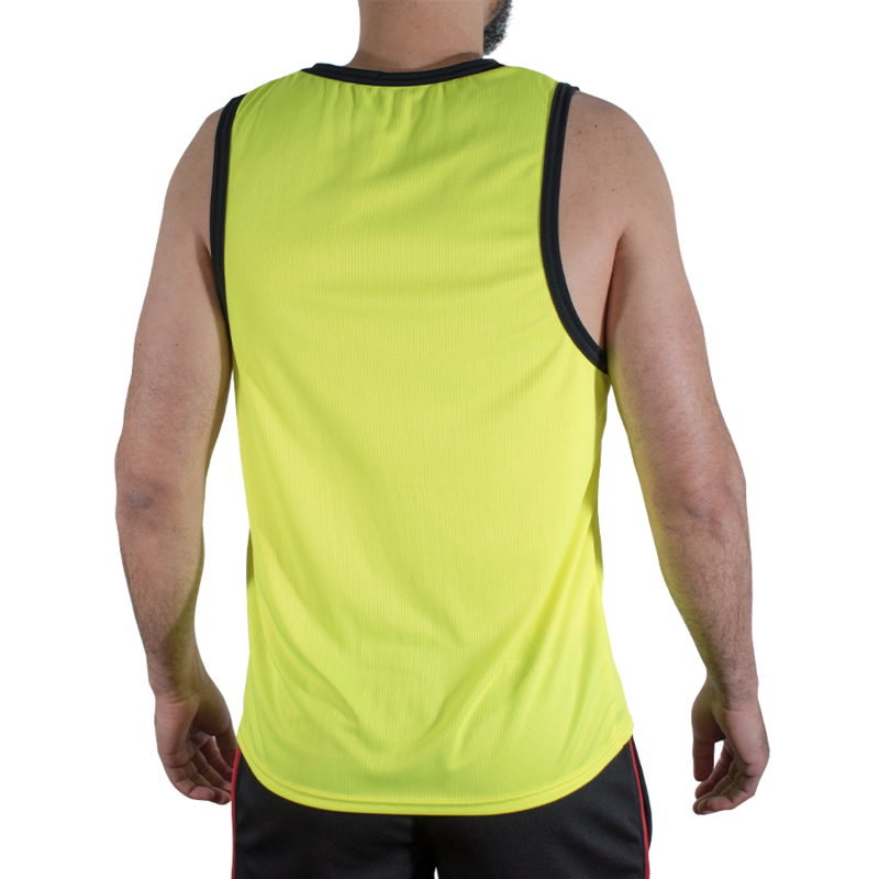 MACHO - CMV001 T-SHIRT DE SPORT JAUNE L/XL
