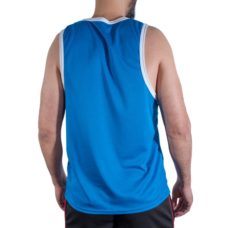 MACHO - CMV002 T-SHIRT DE SPORT BLEU S/M