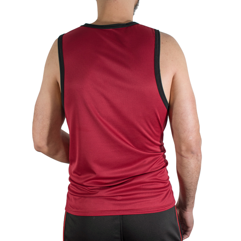 MACHO - CMV003 T-SHIRT DE GYM BORDEAUX, TAILLE S/M