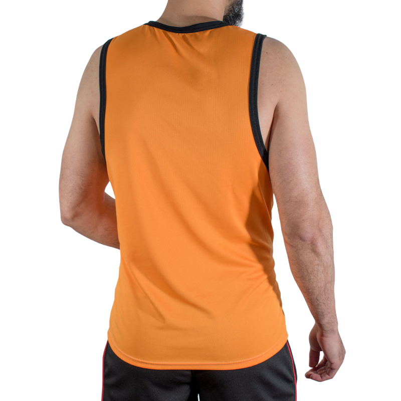 MACHO - CMV005 T-SHIRT DE SPORT ORANGE L/XL