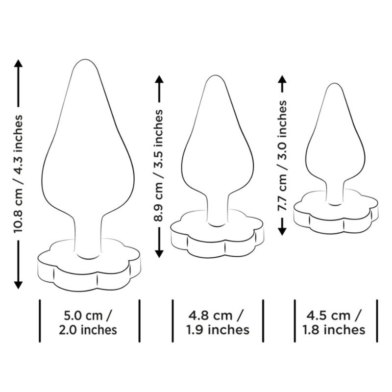 Kit d'entraînement anal progressif en silicone — ROMP