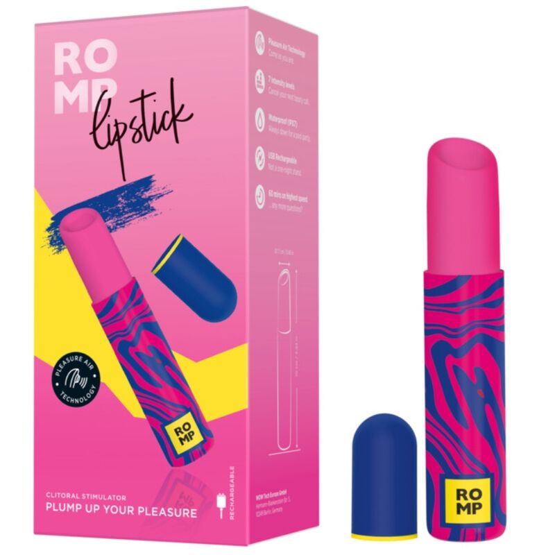 Rouge à lèvres vibrant discret pour clitoris — ROMP
