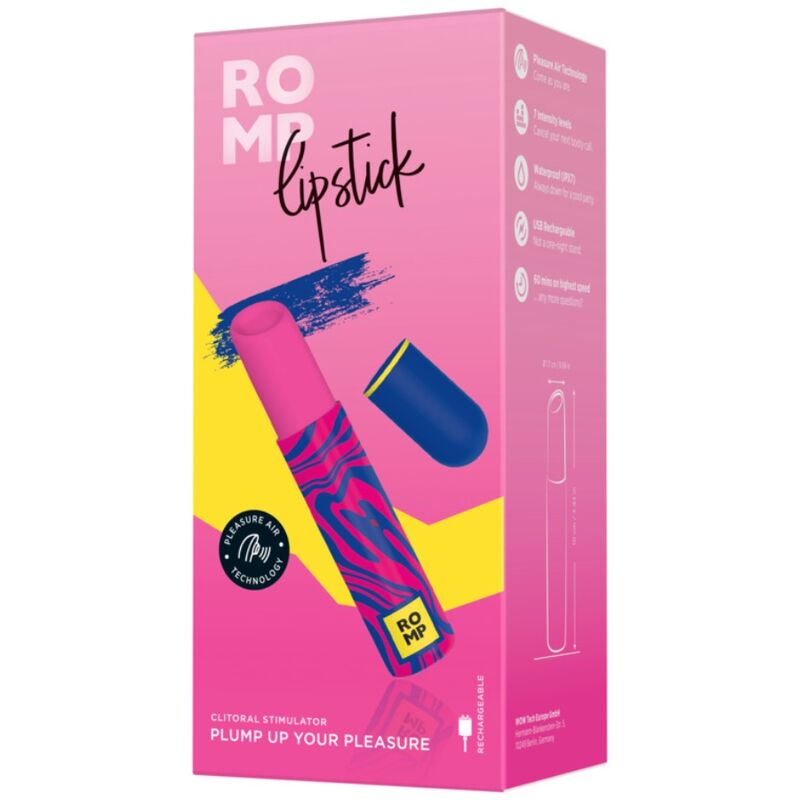 Rouge à lèvres vibrant discret pour clitoris — ROMP