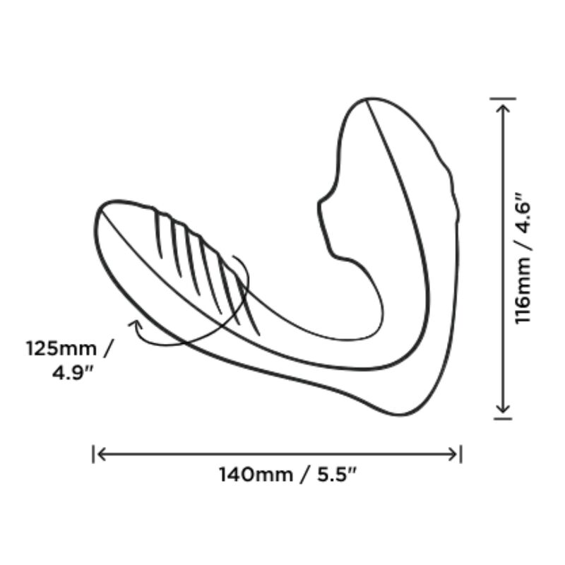 Stimulateur duo point G et clitoris rechargeable — ROMP