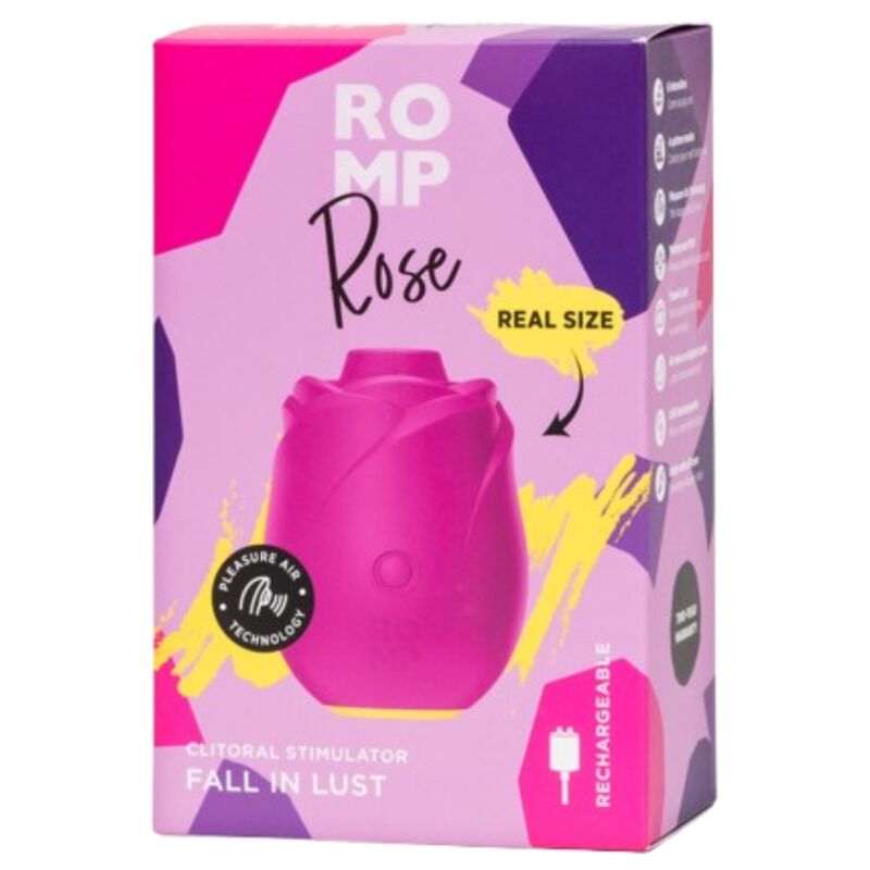 Stimulateur clitoridien à air pulsé en forme de rose — ROMP