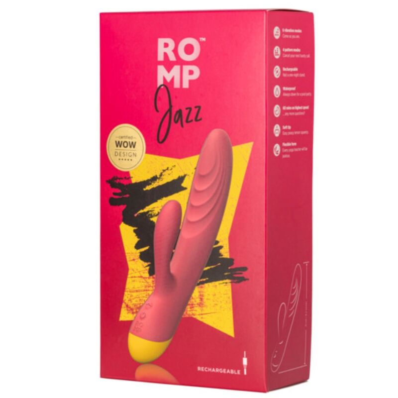 Vibromasseur lapin rechargeable double stimulation — ROMP
