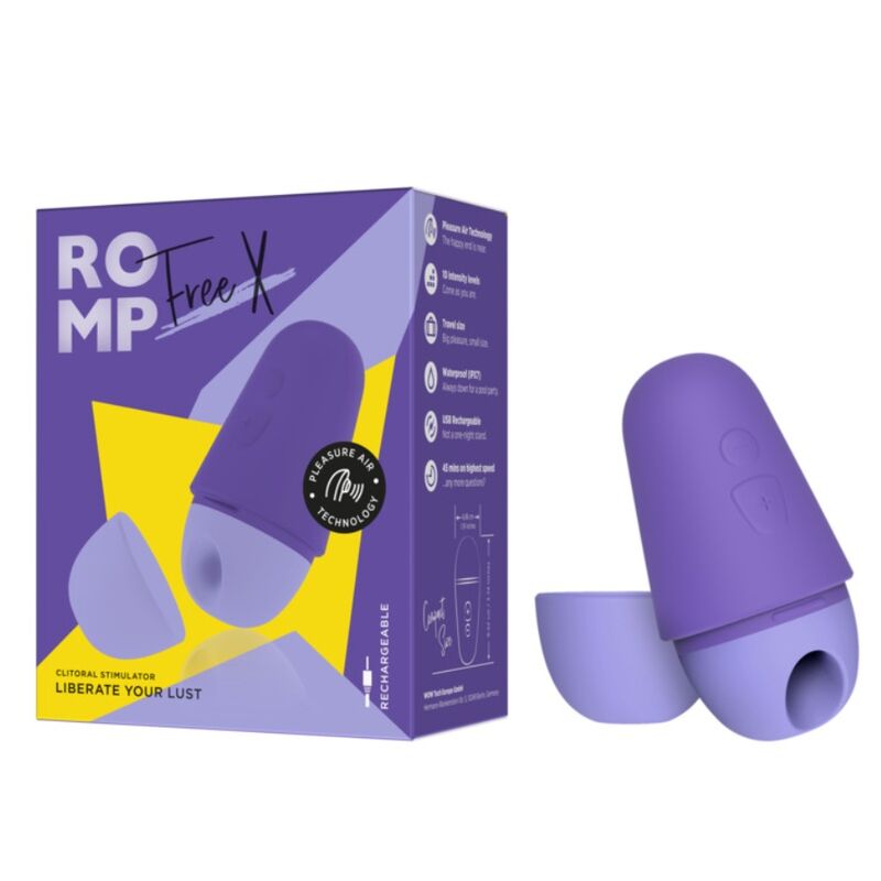 Stimulateur clitoridien Free, couvercle hygiénique, 10 niveaux, rechargeable — ROMP