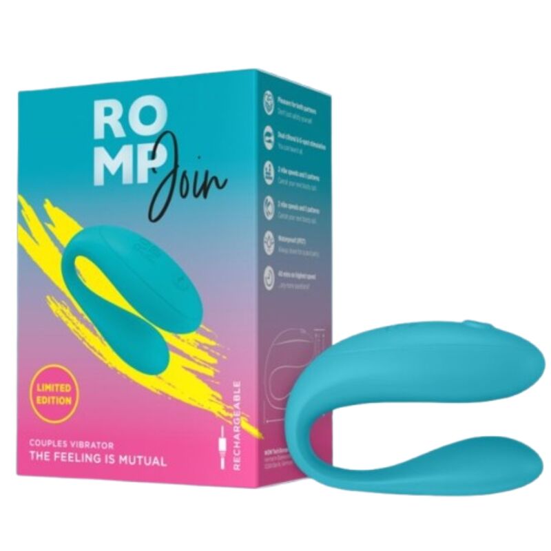 Anneau vibrant pour couples turquoise — ROMP