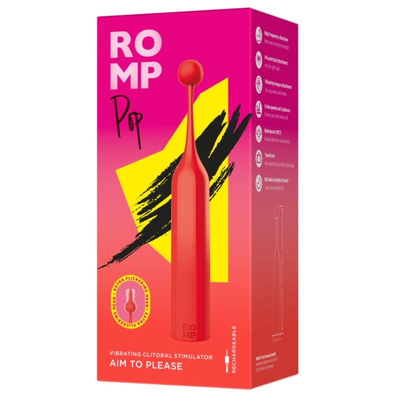 Stimulateur clitorial haute fréquence Pop — ROMP