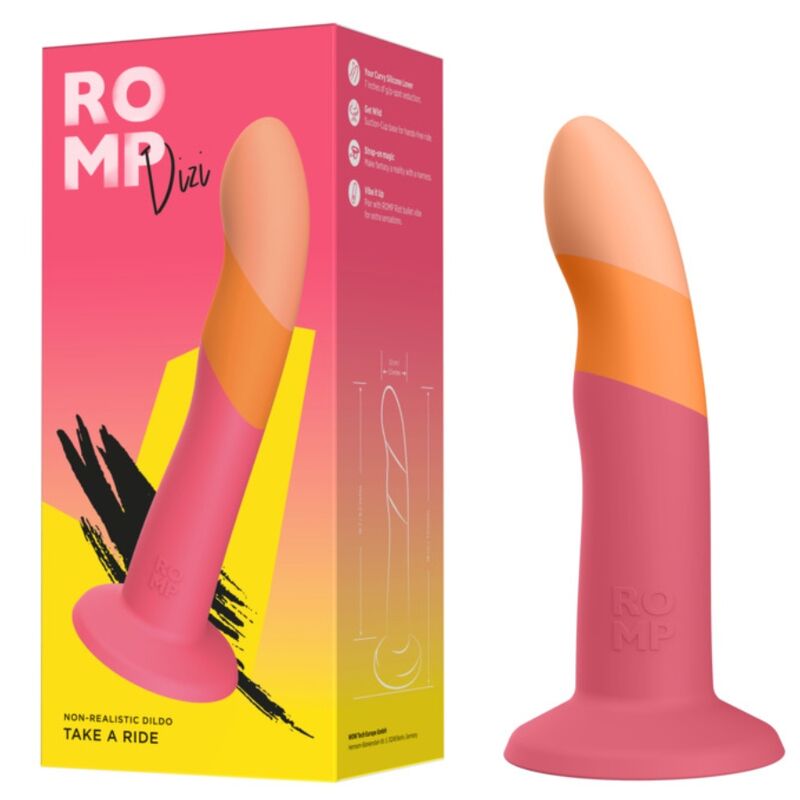 Stimulateur incurvé en silicone avec ventouse — ROMP