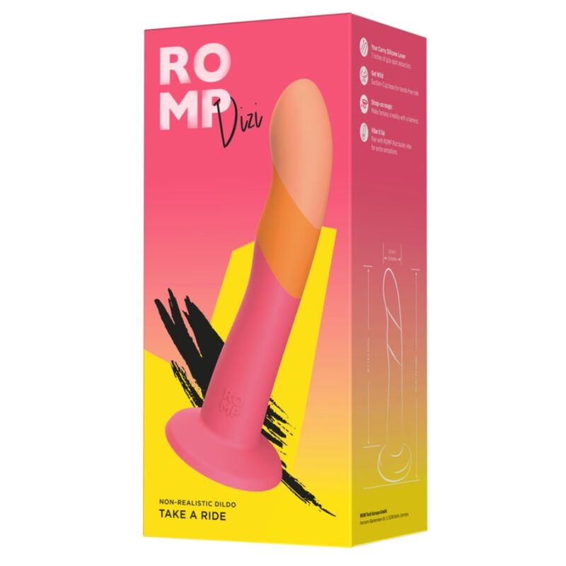 Stimulateur incurvé en silicone avec ventouse — ROMP