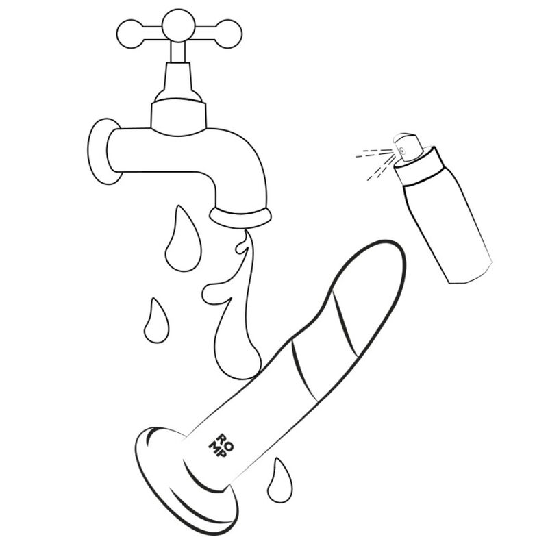 Stimulateur incurvé en silicone avec ventouse — ROMP