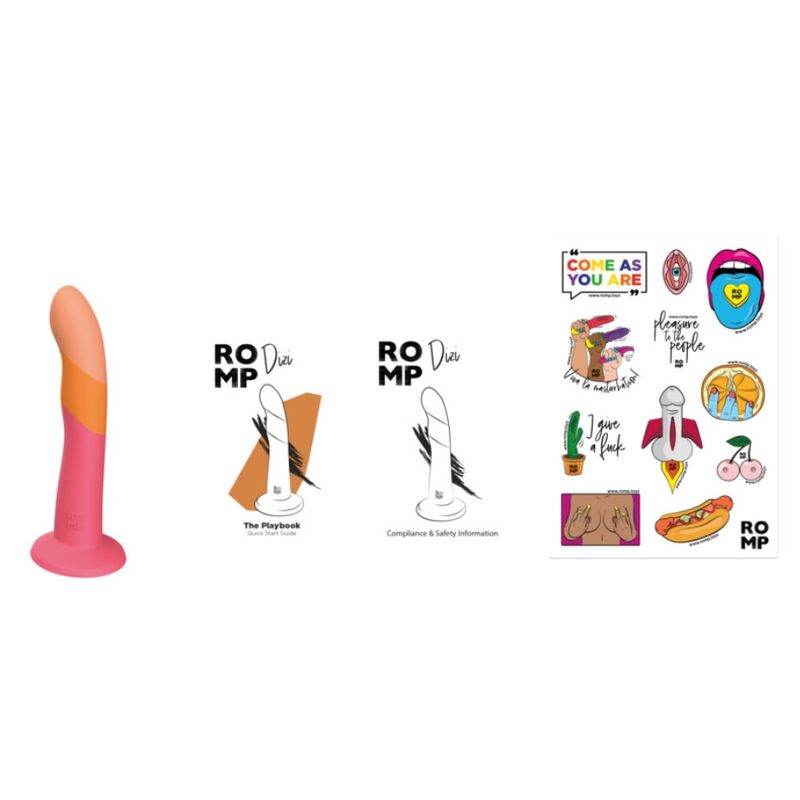 Stimulateur incurvé en silicone avec ventouse — ROMP