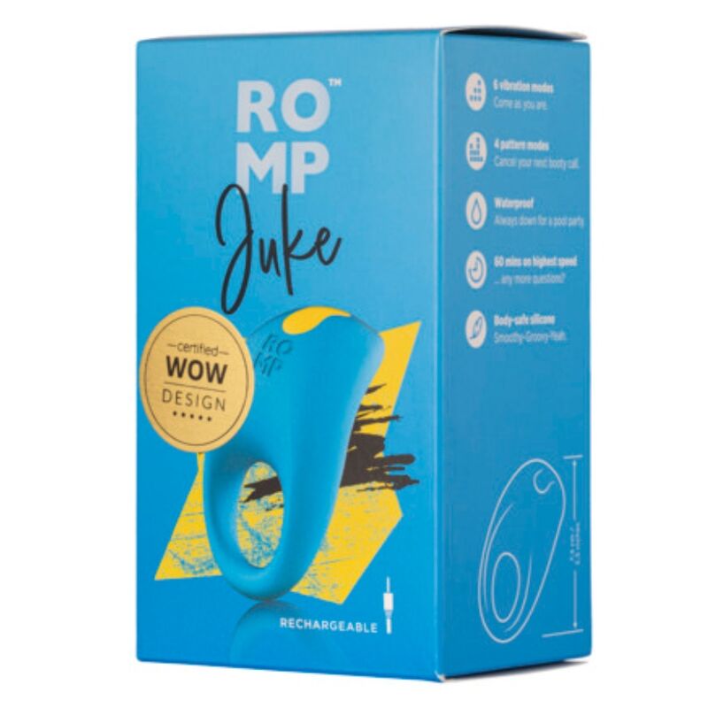 Vibromasseur point G incurvé en silicone rechargeable — ROMP