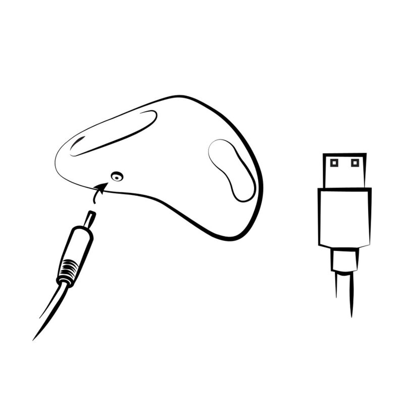 Vibromasseur point G incurvé en silicone rechargeable — ROMP
