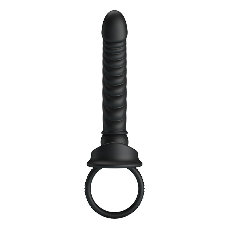 PRETTY LOVE - VIBRATEUR ANAL MERRITT AVEC ANNEAU ET VIBRATION NOIR