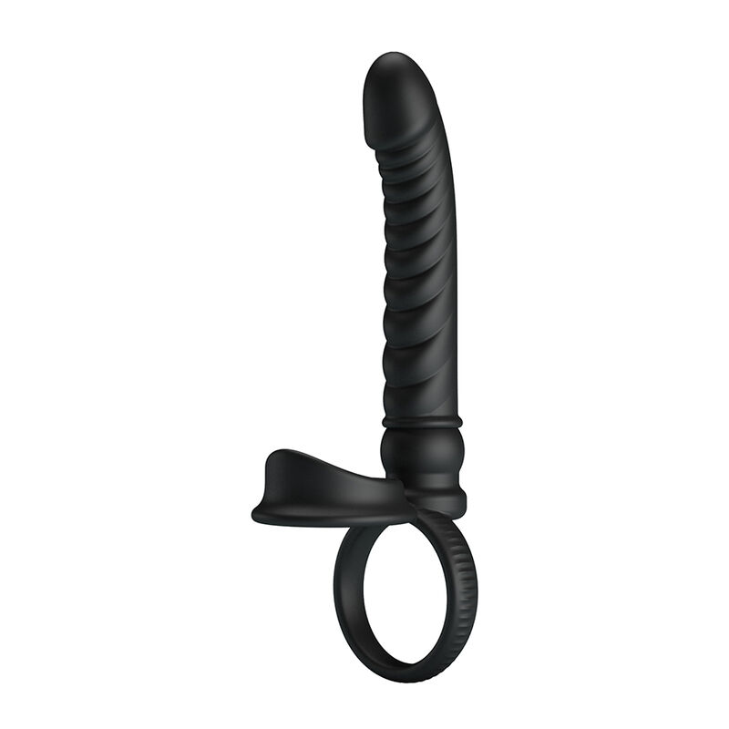 PRETTY LOVE - VIBRATEUR ANAL MERRITT AVEC ANNEAU ET VIBRATION NOIR